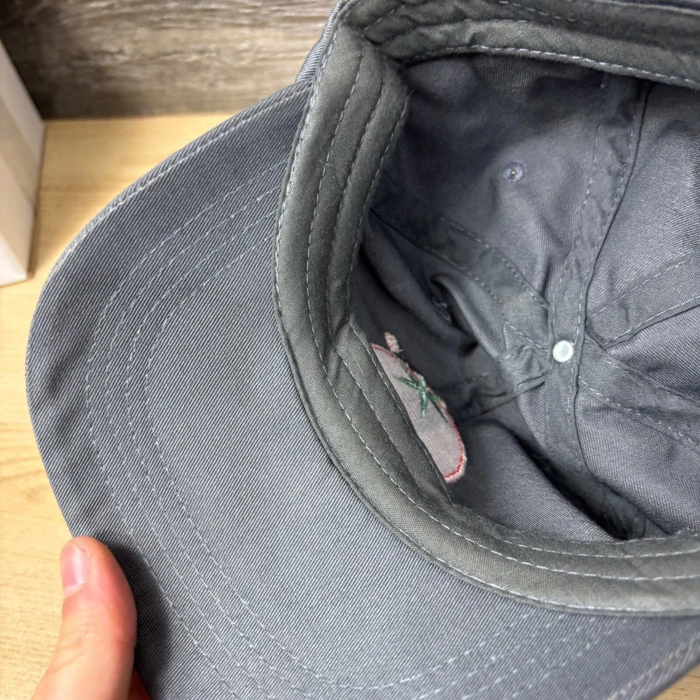 Tomato Hat Cap Strap Back Gray One Size Adjustable‎